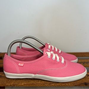 Keds Pink Champion Classic Canvas Low Top Lace Up Sneaker Shoes Women’s 7